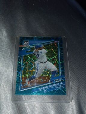 Panini Green and White Vladimir Guerrero Jr /35 Baseball Card Back